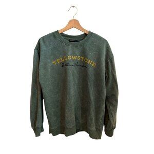 Yellowstone Dutton Ranch Green Crewneck Sweatshirt Women's Men's Size L